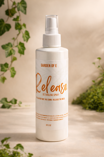 Garden of E Release Detangling Spray for knots and curly hair